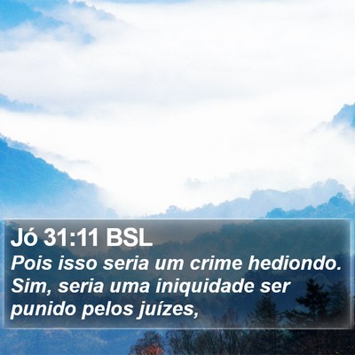 Jó 31:11 BSL Bible Verse Image