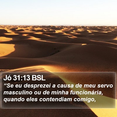 Jó 31:13 BSL Bible Verse Image