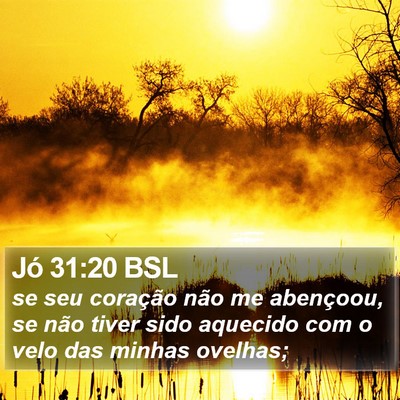 Jó 31:20 BSL Bible Verse Image