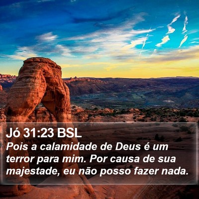 Jó 31:23 BSL Bible Verse Image