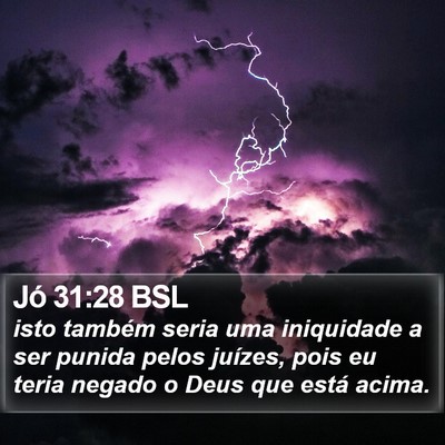 Jó 31:28 BSL Bible Verse Image