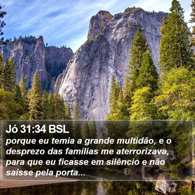 Jó 31:34 BSL Bible Verse Image