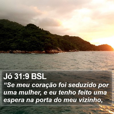 Jó 31:9 BSL Bible Verse Image
