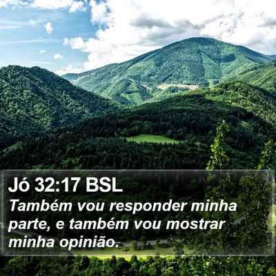 Jó 32:17 BSL Bible Verse Image