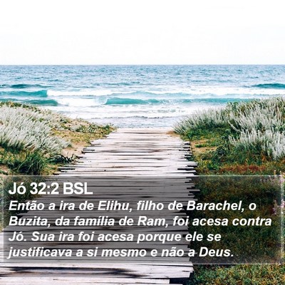 Jó 32:2 BSL Bible Verse Image