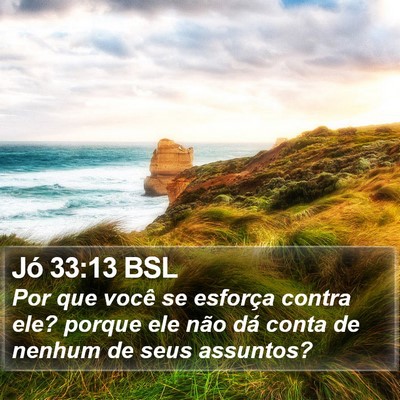 Jó 33:13 BSL Bible Verse Image