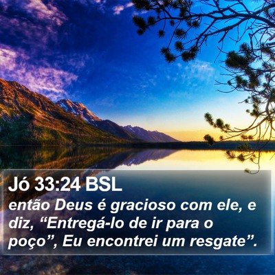 Jó 33:24 BSL Bible Verse Image