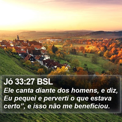 Jó 33:27 BSL Bible Verse Image