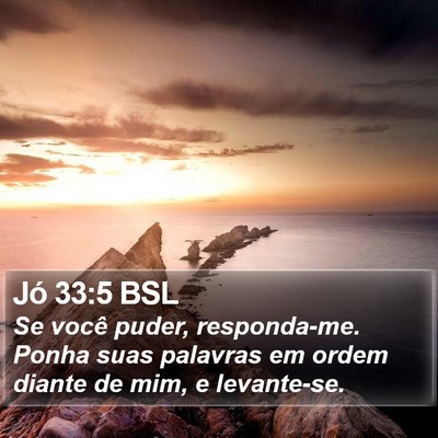 Jó 33:5 BSL Bible Verse Image