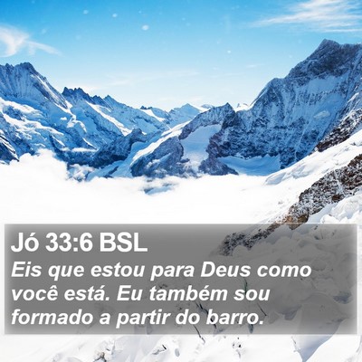 Jó 33:6 BSL Bible Verse Image