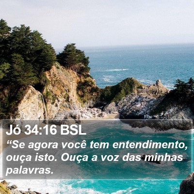 Jó 34:16 BSL Bible Verse Image