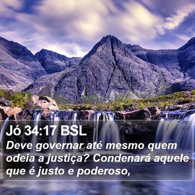 Jó 34:17 BSL Bible Verse Image