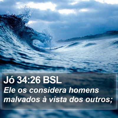 Jó 34:26 BSL Bible Verse Image