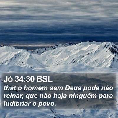 Jó 34:30 BSL Bible Verse Image