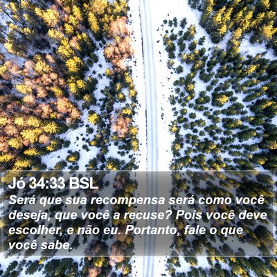 Jó 34:33 BSL Bible Verse Image