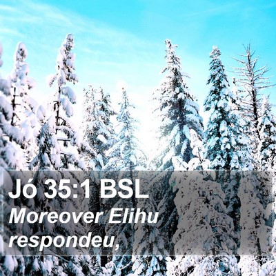 Jó 35:1 BSL Bible Verse Image