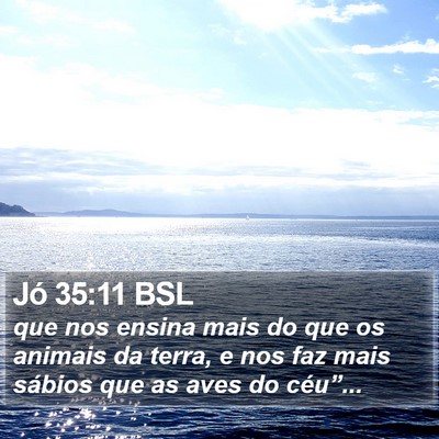 Jó 35:11 BSL Bible Verse Image