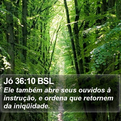 Jó 36:10 BSL Bible Verse Image
