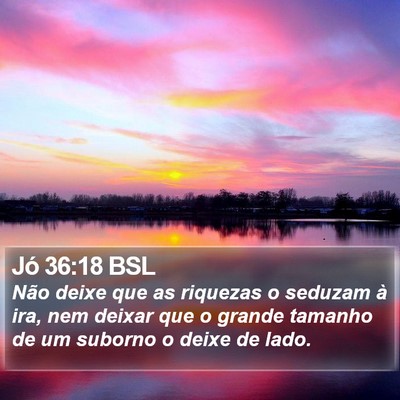 Jó 36:18 BSL Bible Verse Image