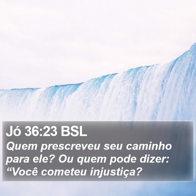 Jó 36:23 BSL Bible Verse Image