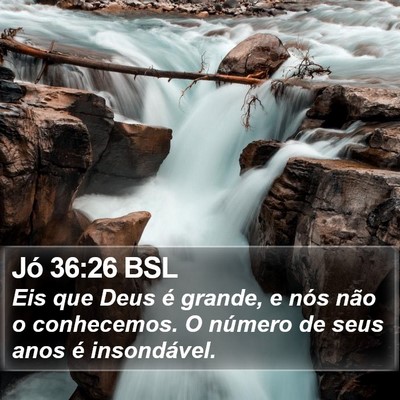 Jó 36:26 BSL Bible Verse Image