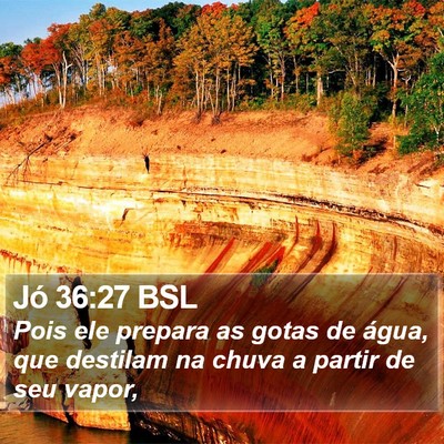 Jó 36:27 BSL Bible Verse Image