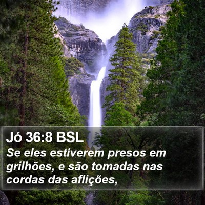 Jó 36:8 BSL Bible Verse Image