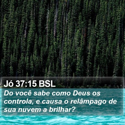 Jó 37:15 BSL Bible Verse Image