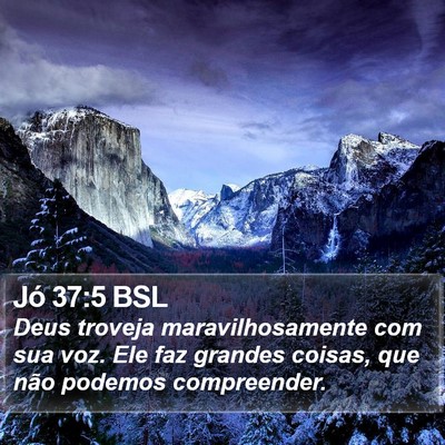 Jó 37:5 BSL Bible Verse Image