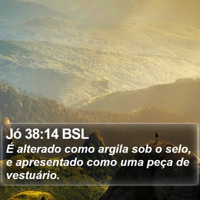 Jó 38:14 BSL Bible Verse Image