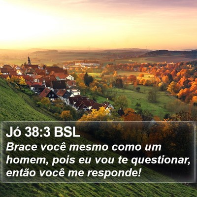 Jó 38:3 BSL Bible Verse Image