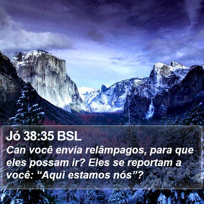 Jó 38:35 BSL Bible Verse Image