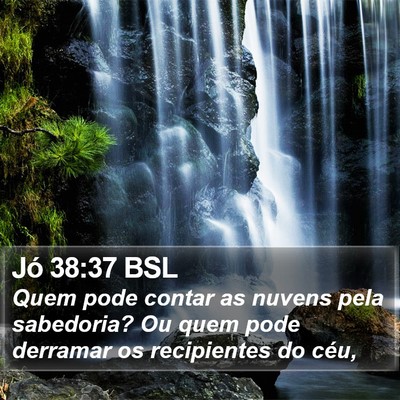 Jó 38:37 BSL Bible Verse Image