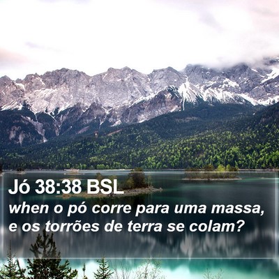 Jó 38:38 BSL Bible Verse Image
