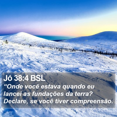 Jó 38:4 BSL Bible Verse Image