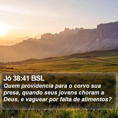 Jó 38:41 BSL Bible Verse Image
