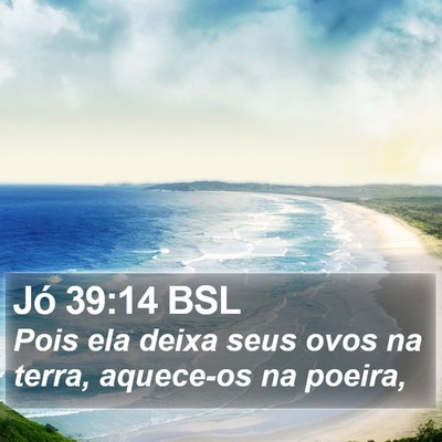 Jó 39:14 BSL Bible Verse Image
