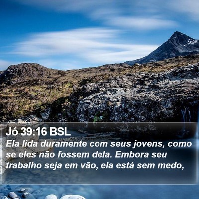 Jó 39:16 BSL Bible Verse Image