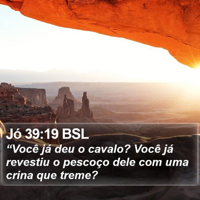 Jó 39:19 BSL Bible Verse Image