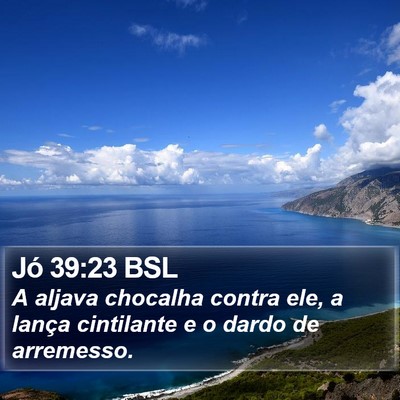 Jó 39:23 BSL Bible Verse Image