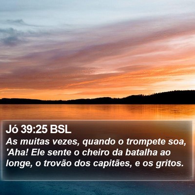 Jó 39:25 BSL Bible Verse Image