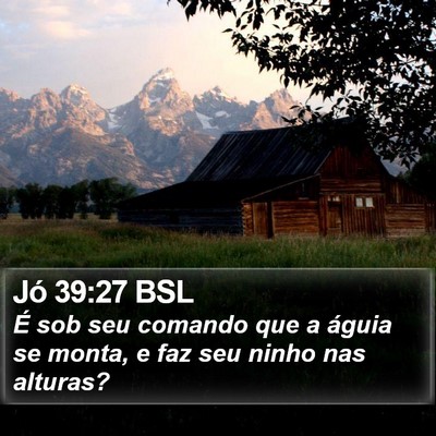 Jó 39:27 BSL Bible Verse Image