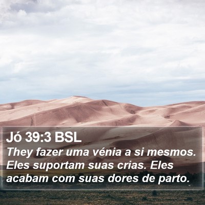 Jó 39:3 BSL Bible Verse Image