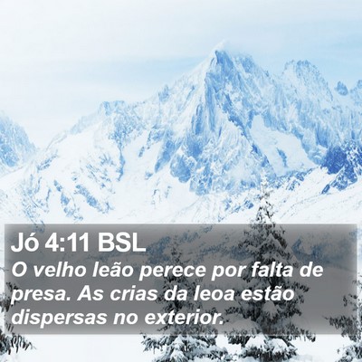 Jó 4:11 BSL Bible Verse Image