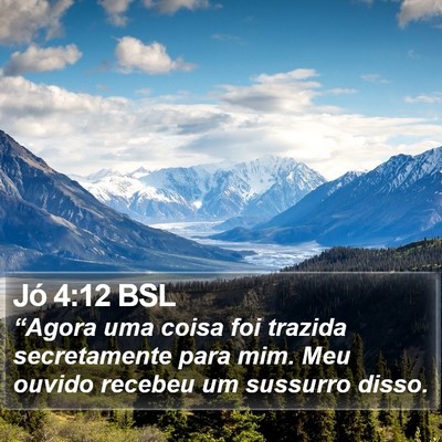 Jó 4:12 BSL Bible Verse Image