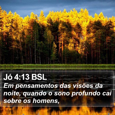 Jó 4:13 BSL Bible Verse Image
