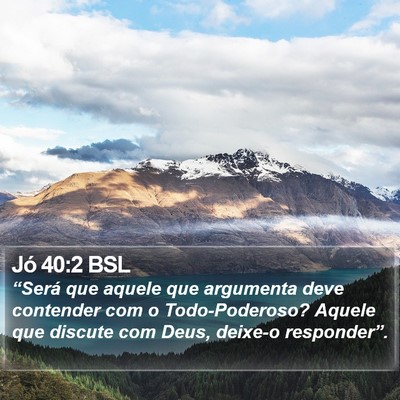 Jó 40:2 BSL Bible Verse Image
