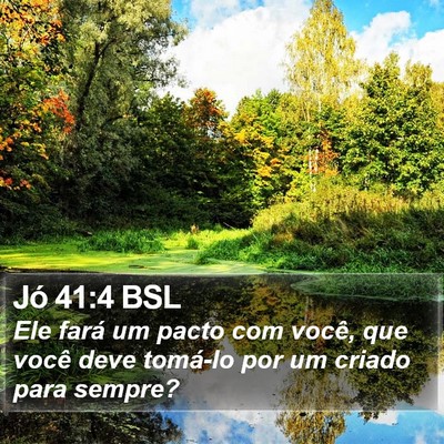 Jó 41:4 BSL Bible Verse Image