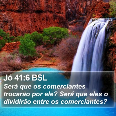 Jó 41:6 BSL Bible Verse Image