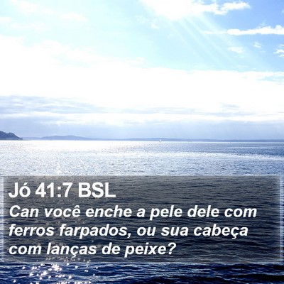 Jó 41:7 BSL Bible Verse Image